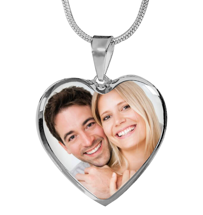 Personalized Shine On Heart Luxury Necklace