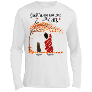 Fall Season Doll Cat Mom Sitting Personalized Shirt